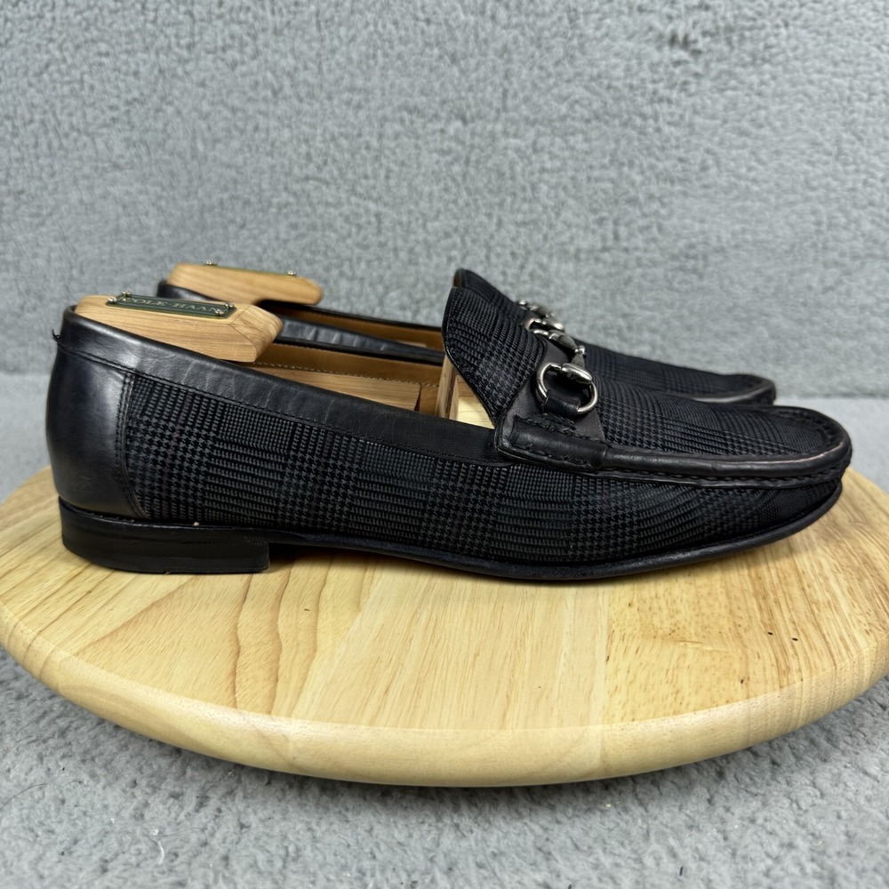 Mezlan Salinas Mens Size 9 M Plaid Leather Horse Bridal Bit Loafer Made in Spain